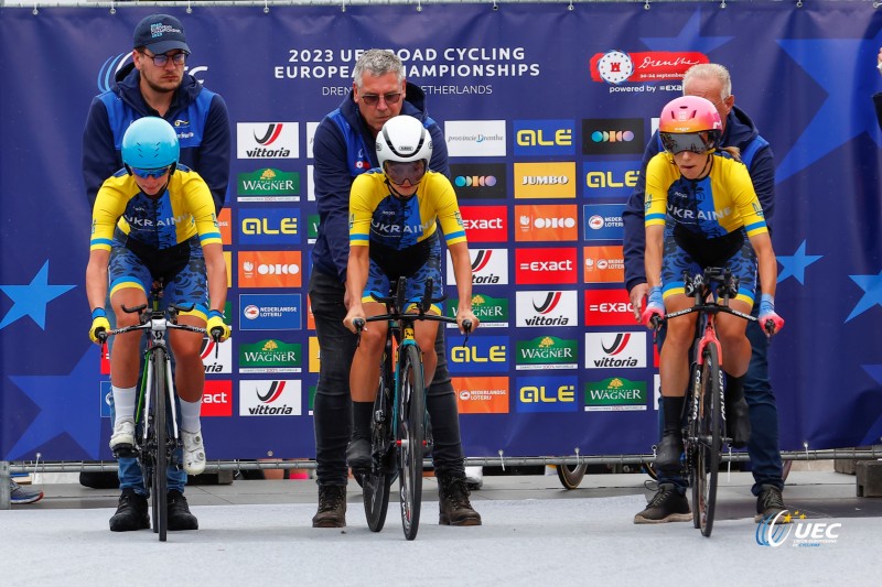 2023 UEC Road European Championships - Drenthe - Junior Mixed Team Relay - Emmen - Emmen 38, km - 21/09/2023 - Ukraine - photo Luca Bettini/SprintCyclingAgency?2023